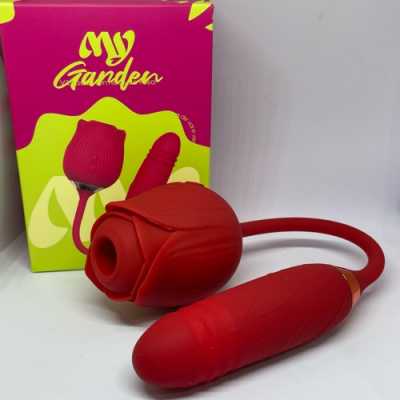 Sophie Vibrador Formato de Rosa com 10 Modos de Vibração - Vermelho